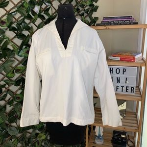 ❌SOLD❌
GI US Navy White Poly Middy Top